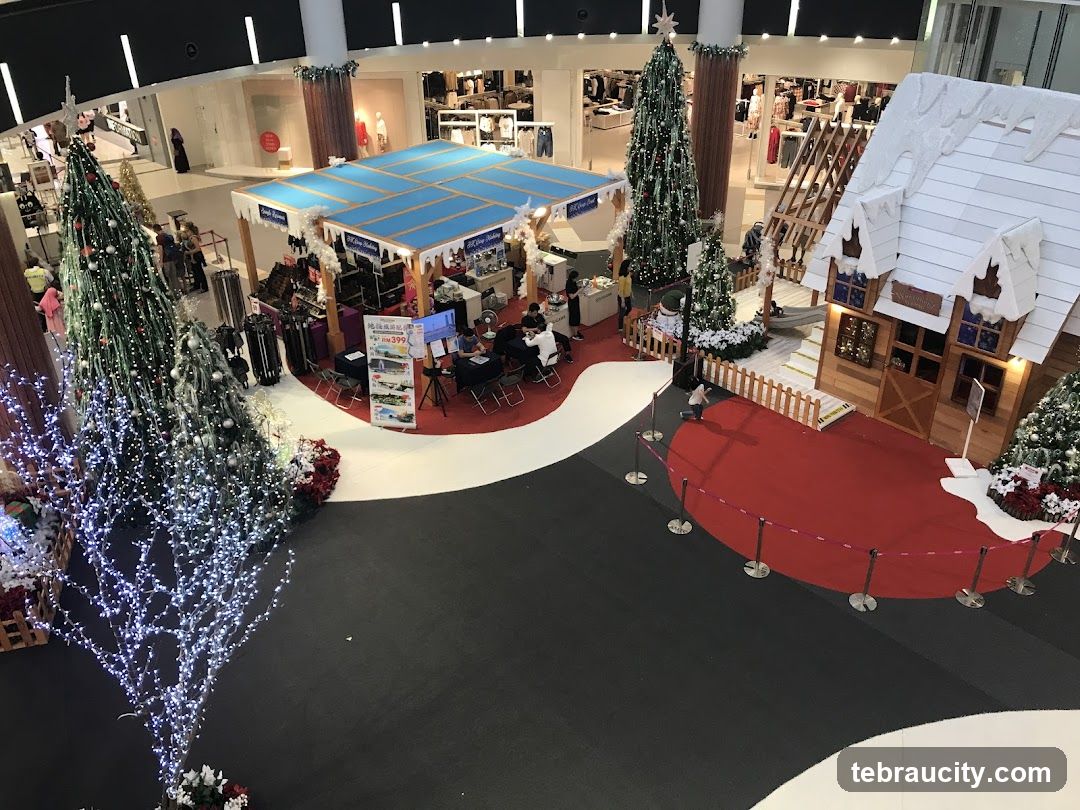 Christmas display in a shopping mall