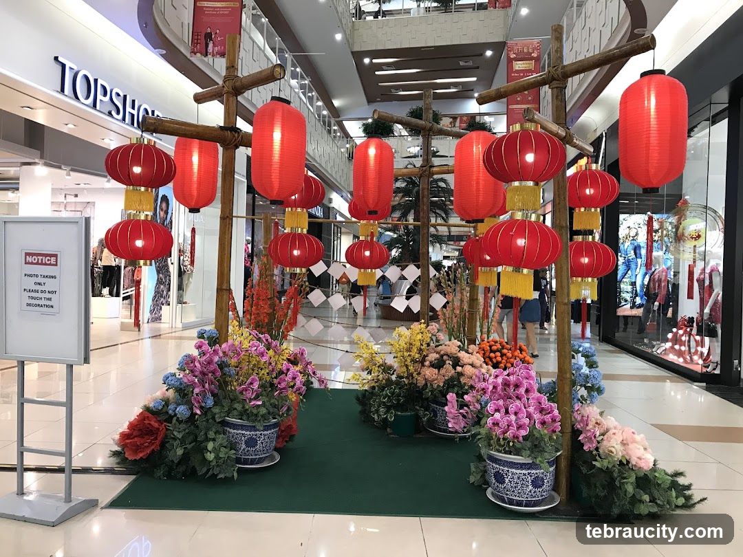 Chinese New Year Decorations in a Mall