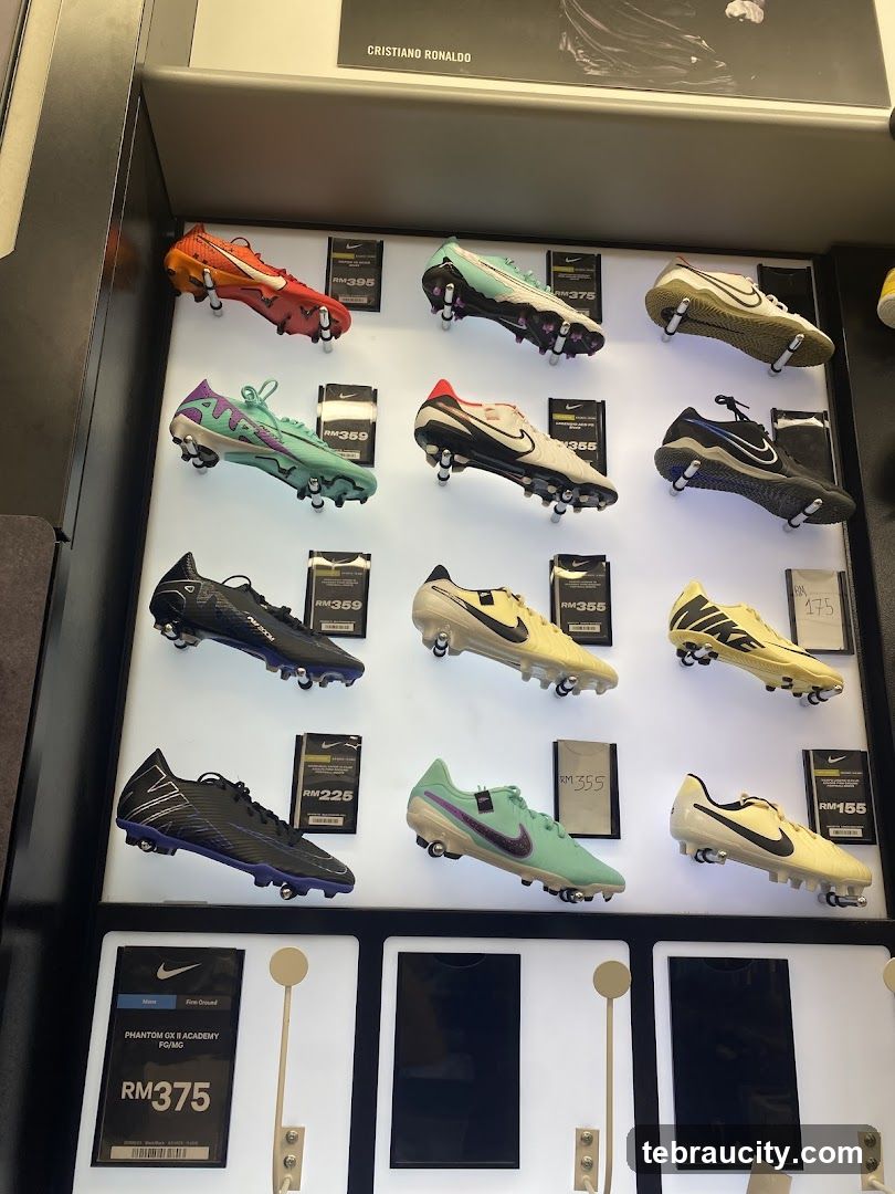 Nike Football Cleats Display