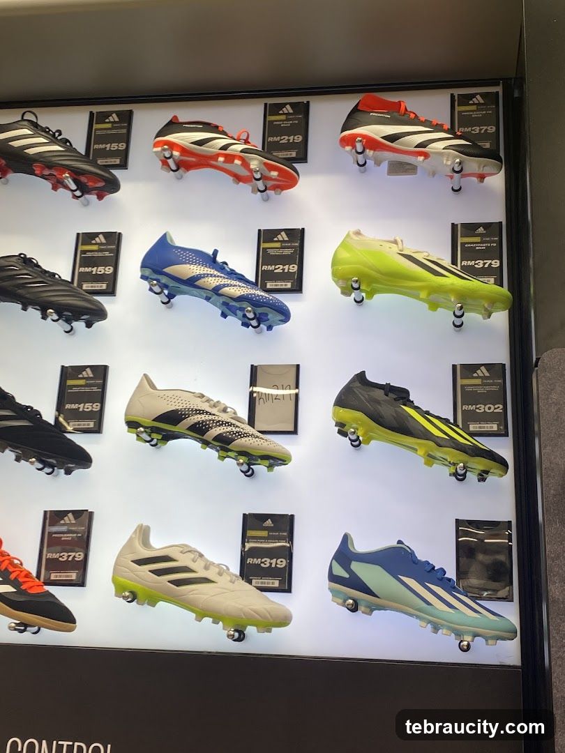 Soccer Cleats Display