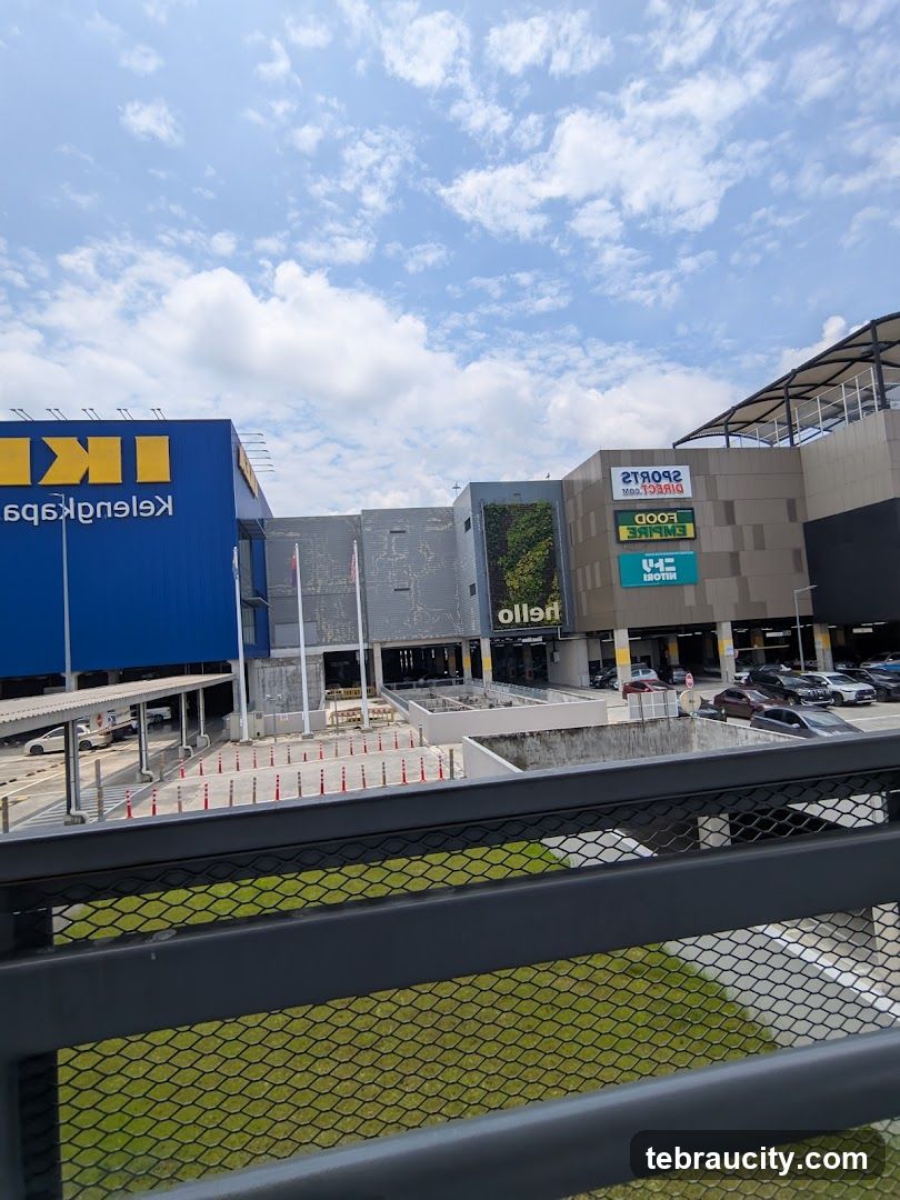 Shopping complex with IKEA and other stores