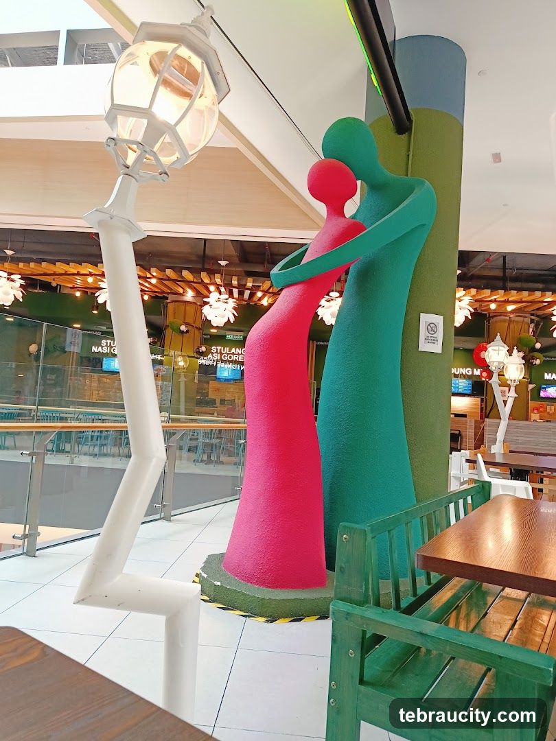Sculpture in a mall