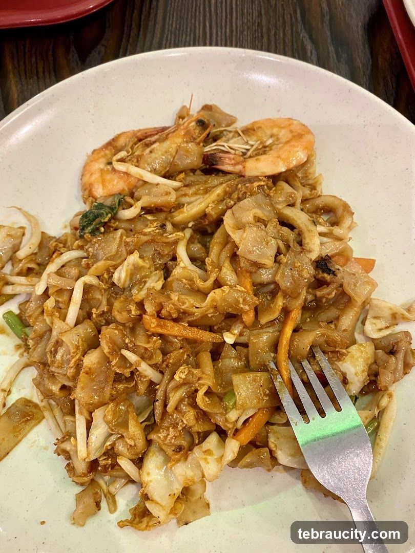 Pad See Ew with Shrimp