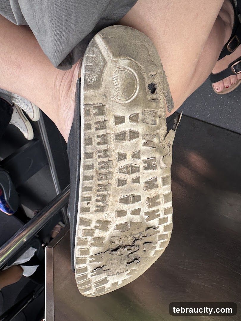 Damaged Shoe Sole