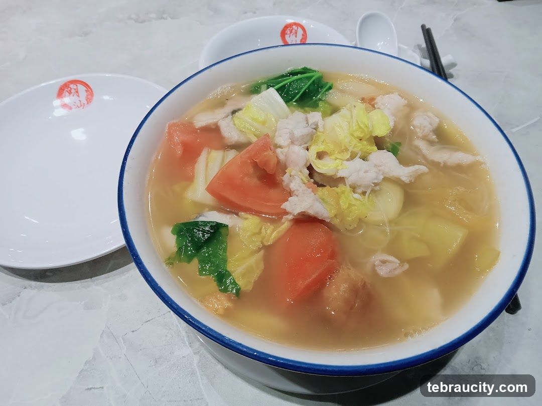Noodle Soup with Vegetables and Meat