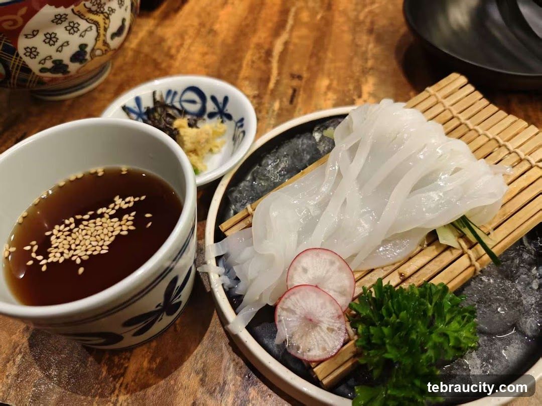 Sashimi with Dipping Sauce