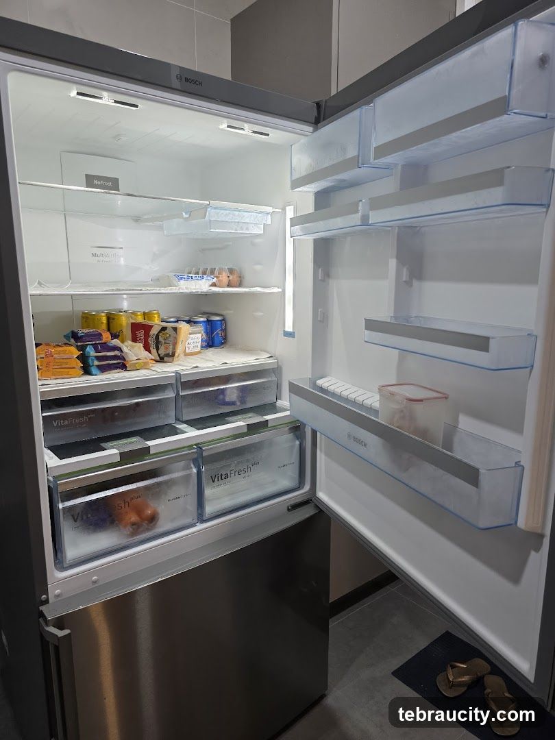 Open Bosch Refrigerator