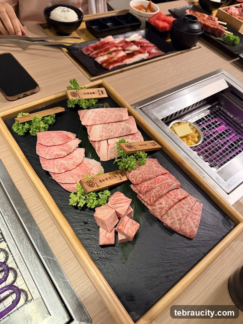 Assortment of Raw Beef Slices and Cubes