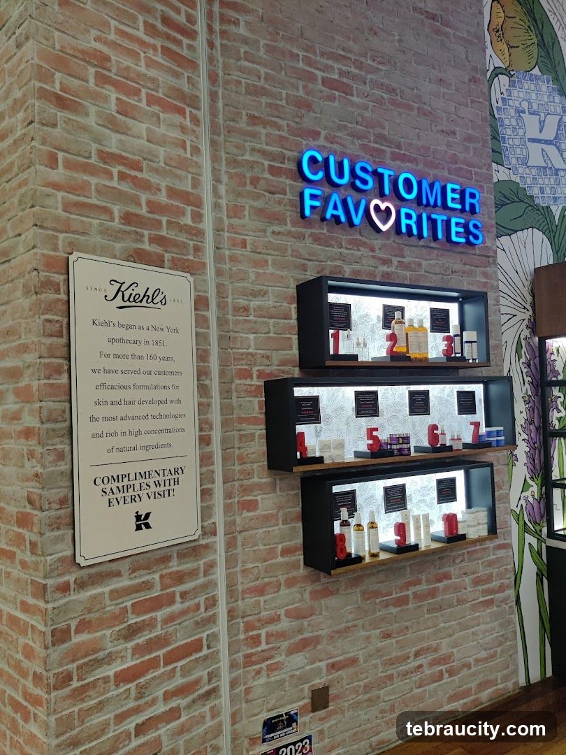 Kiehl's Customer Favorites Display