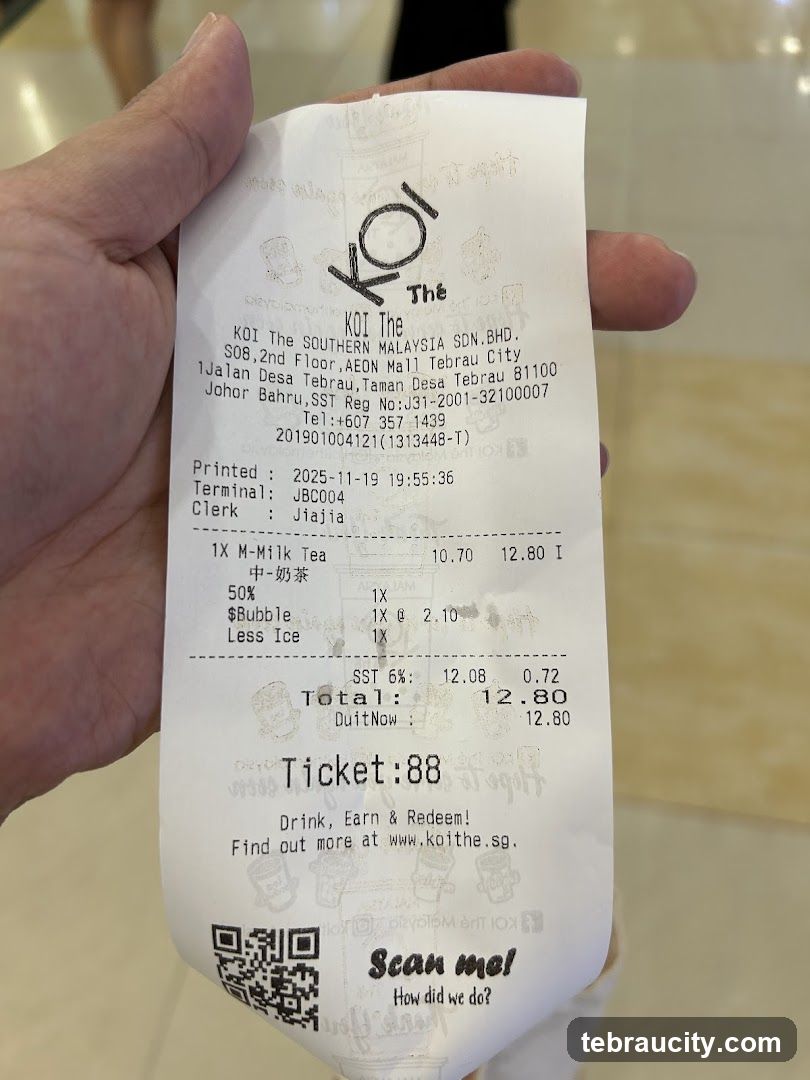 KOI The Receipt