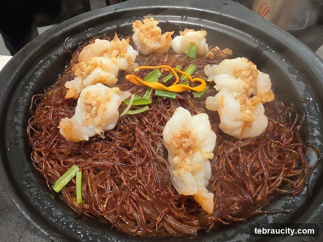 Steamed Shrimp with Glass Noodles
