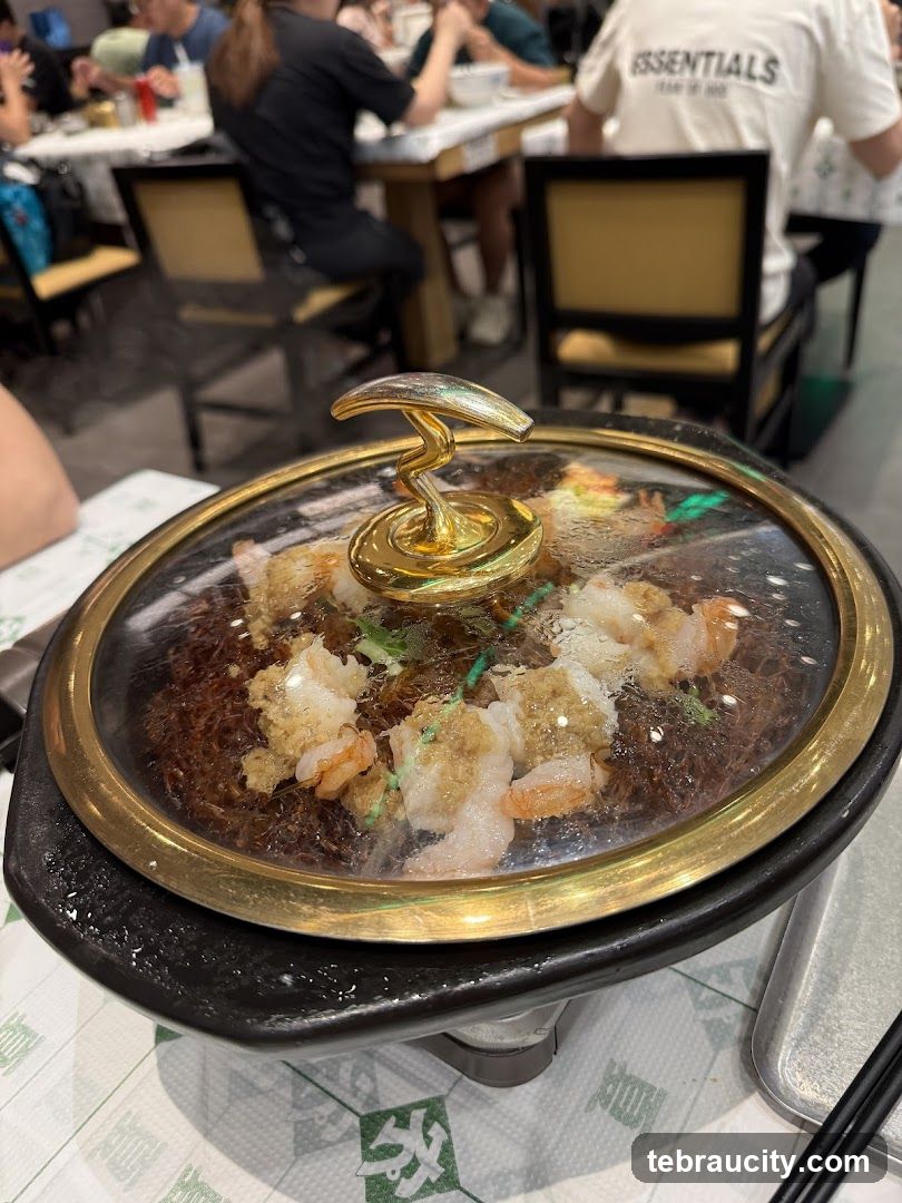 Steamed Shrimp and Noodles