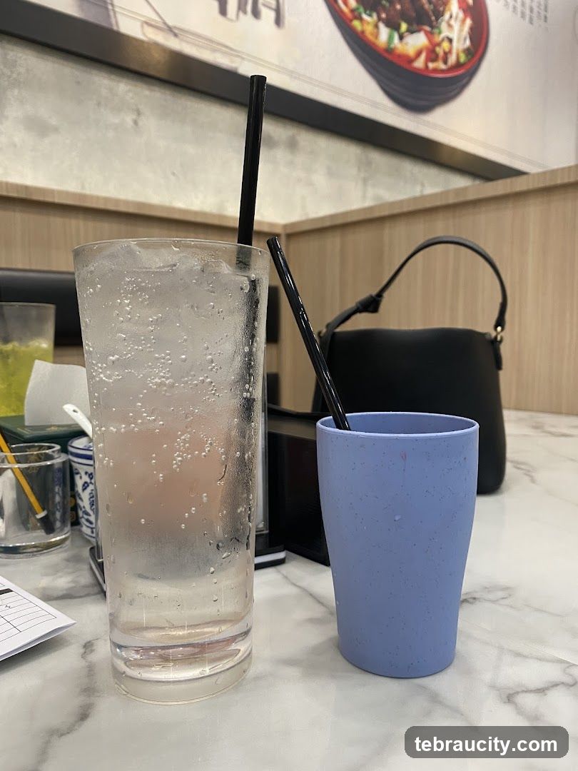 Table with Drinks and Handbag