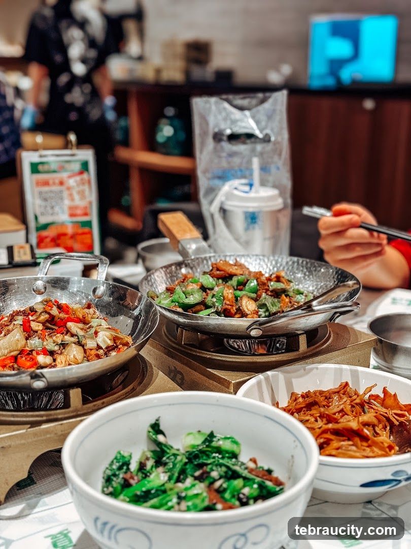 Table with Chinese Food