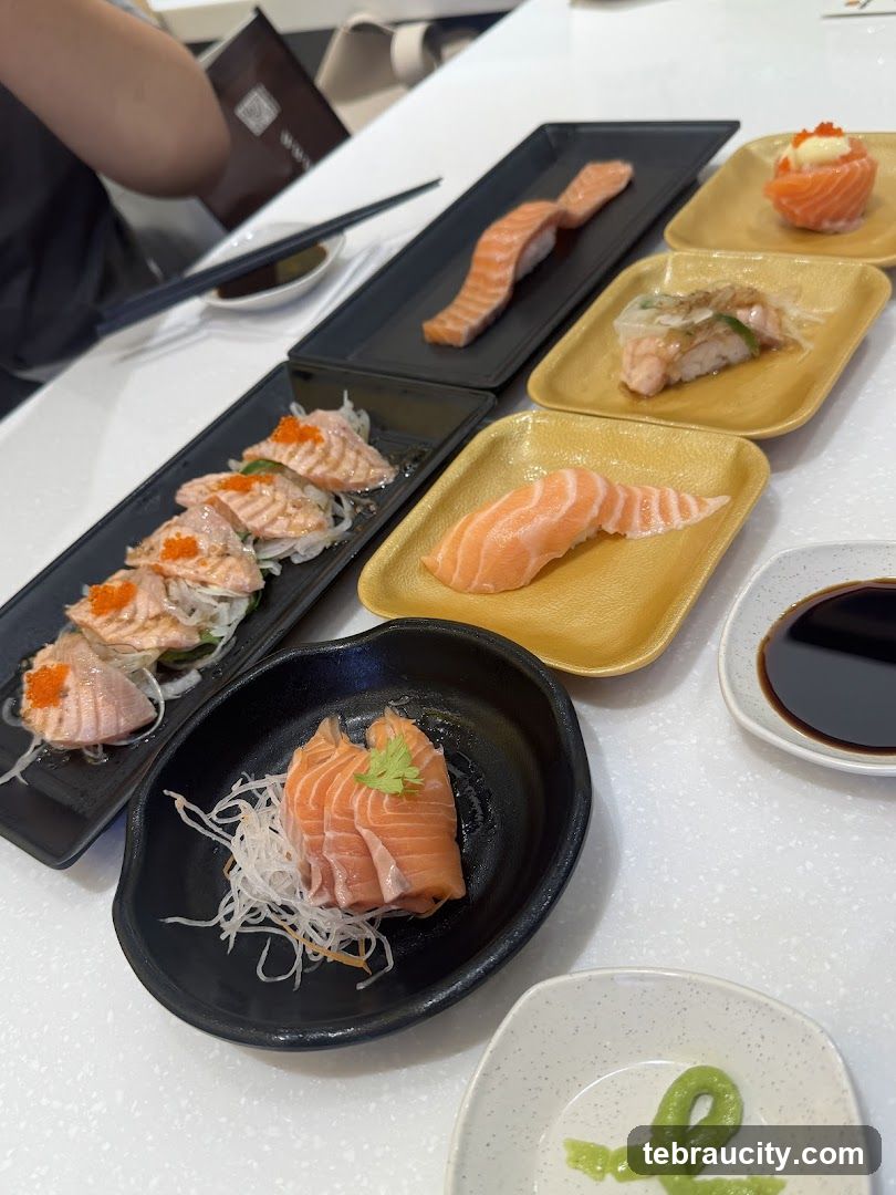 Assortment of Sushi and Sashimi