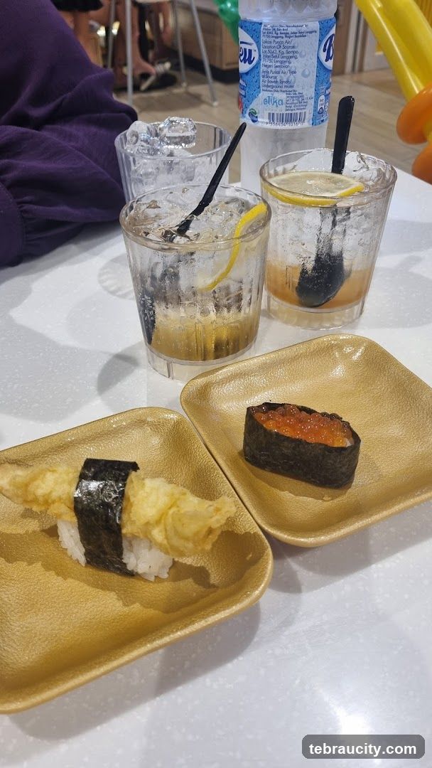 Sushi and Drinks