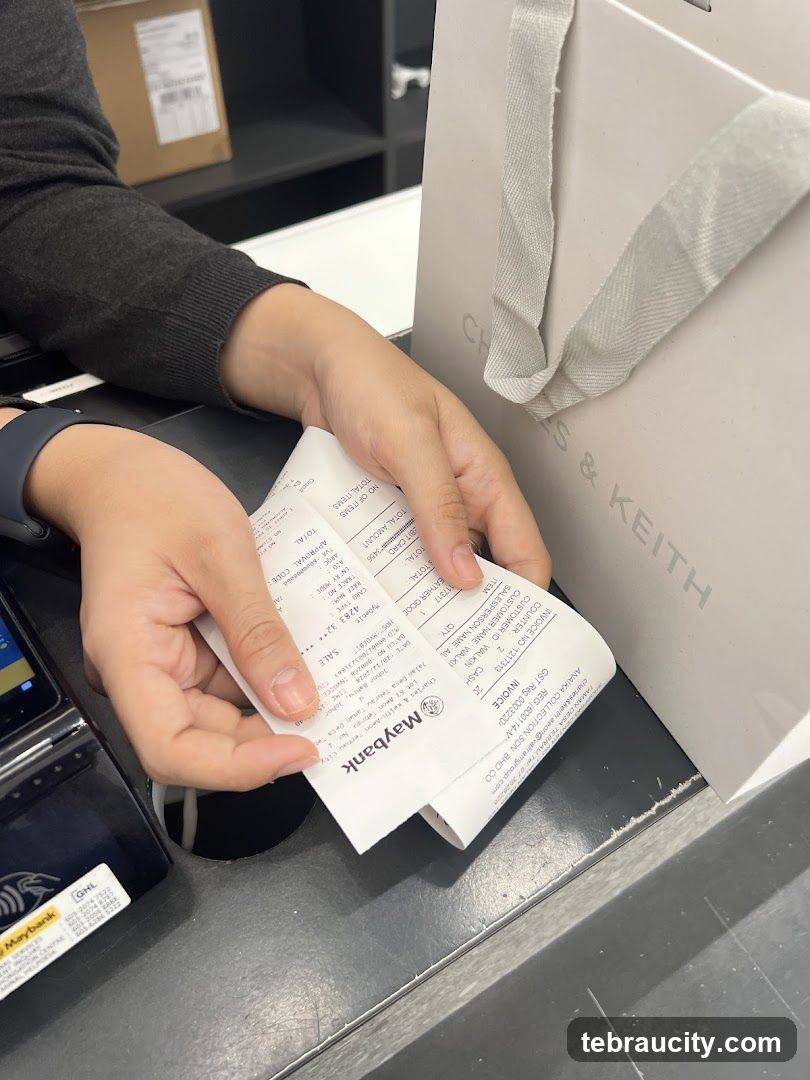 Receipt and Shopping Bag