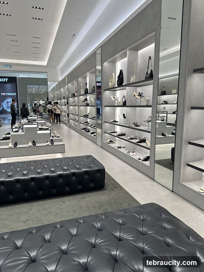 Modern Shoe and Handbag Store Interior