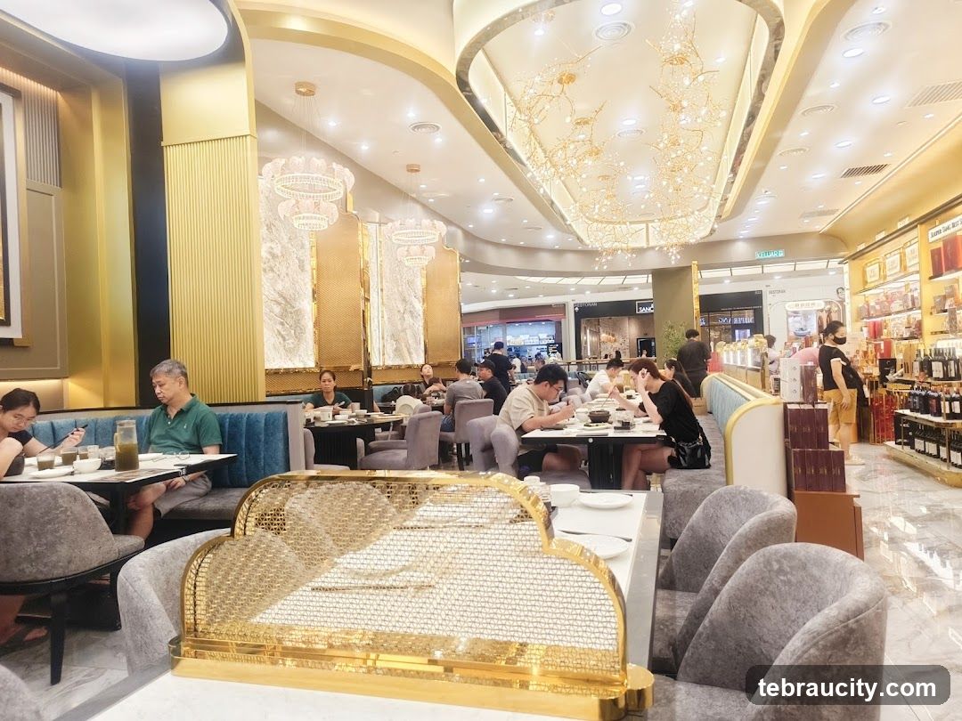 Restaurant Interior with Patrons