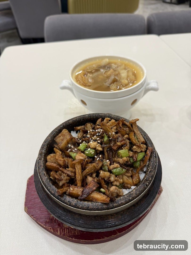 Stone Pot Rice and Soup