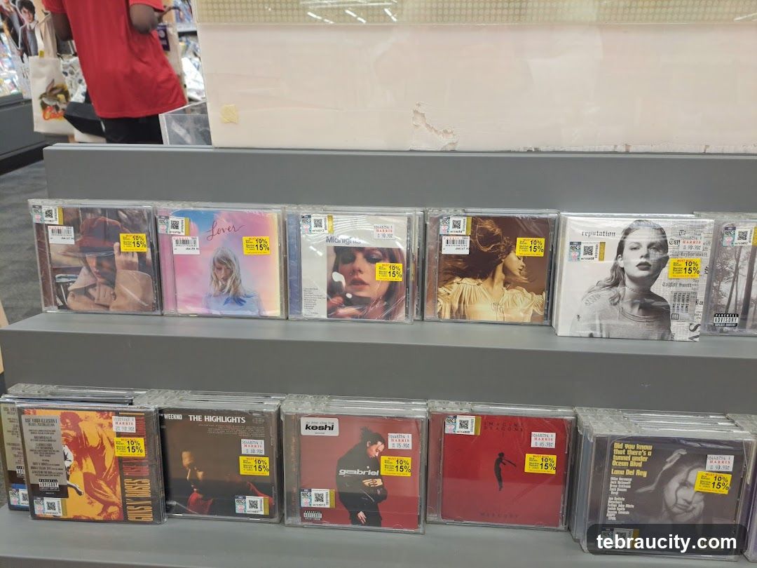 CDs on Display