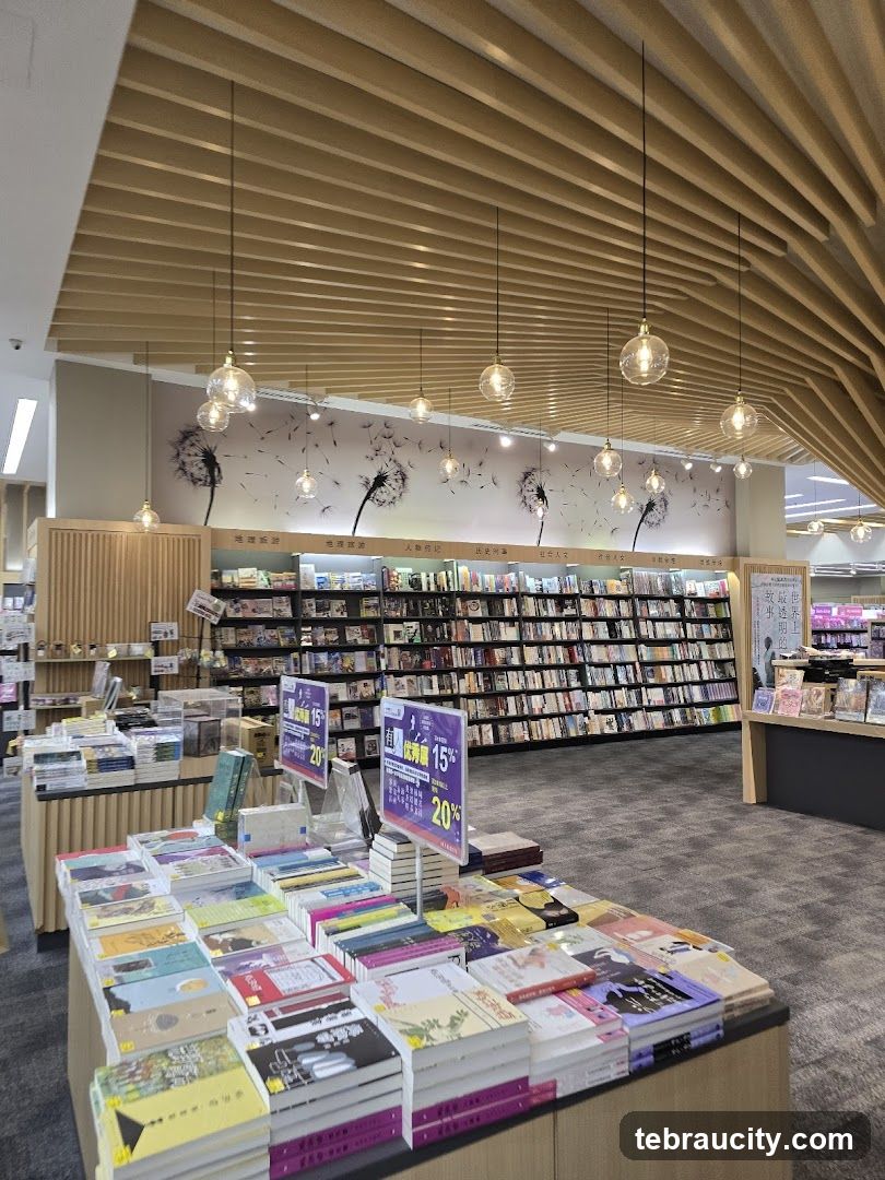 Bookstore Interior with Displays