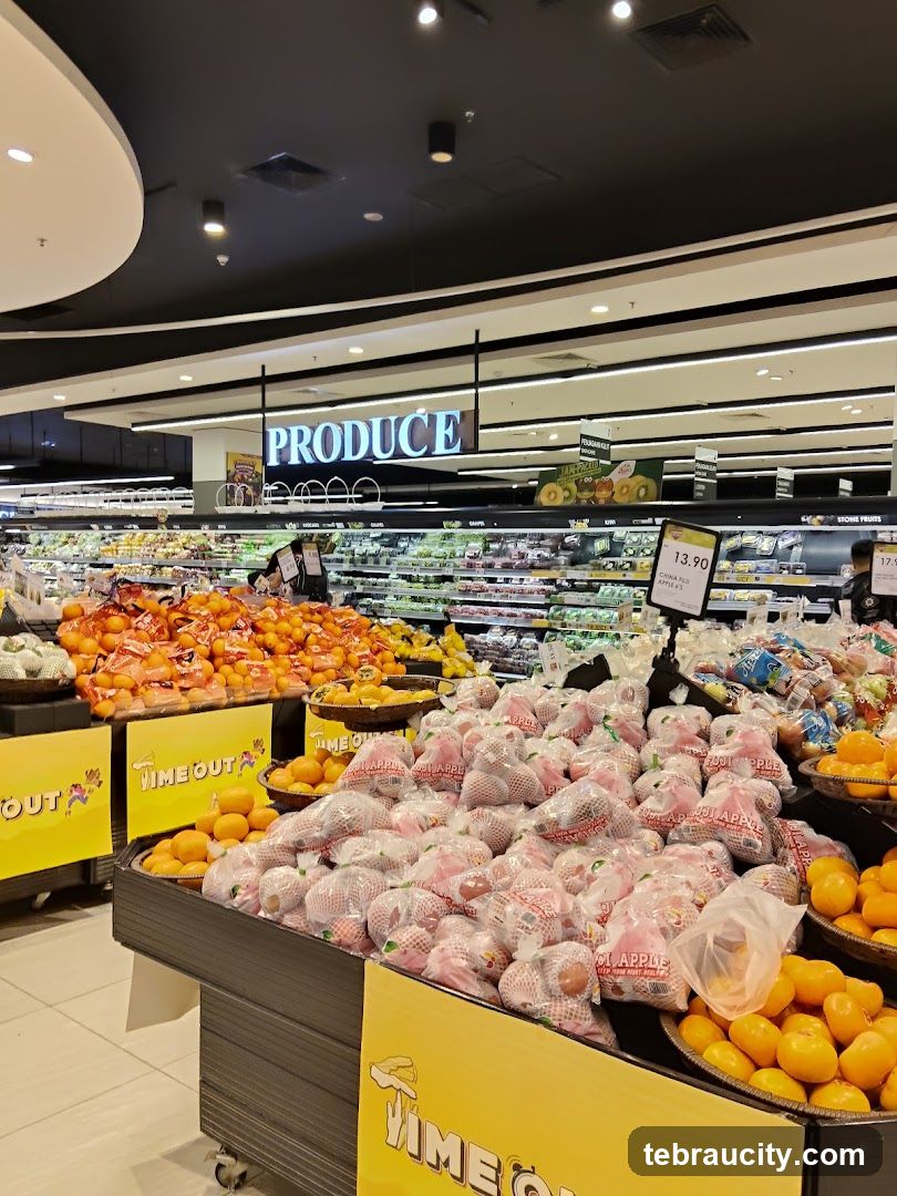 Produce Section in a Supermarket