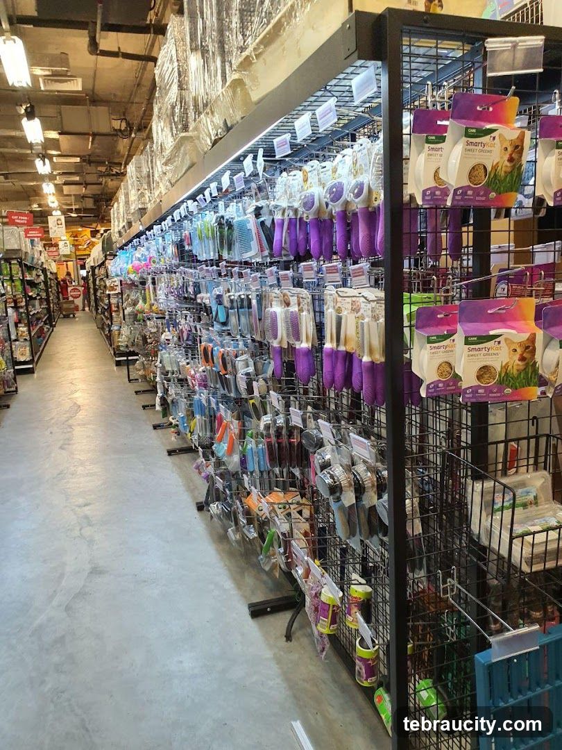 Pet Grooming Supplies Aisle