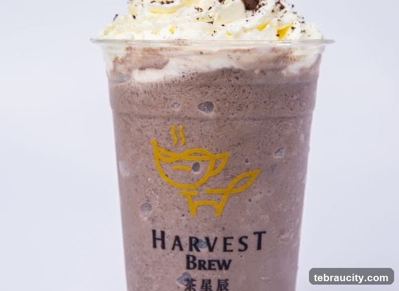 Chocolate Frappe with Whipped Cream
