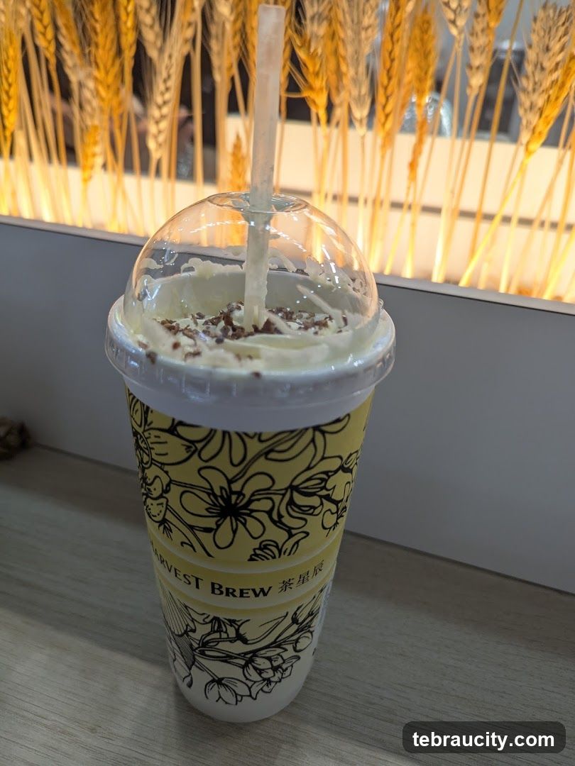 Beverage with Whipped Cream and Sprinkles