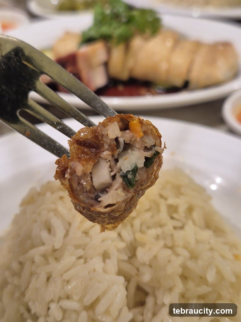 Fried Meatball with Rice