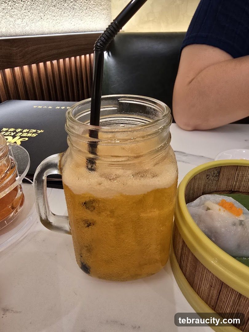 Iced Beverage and Dim Sum