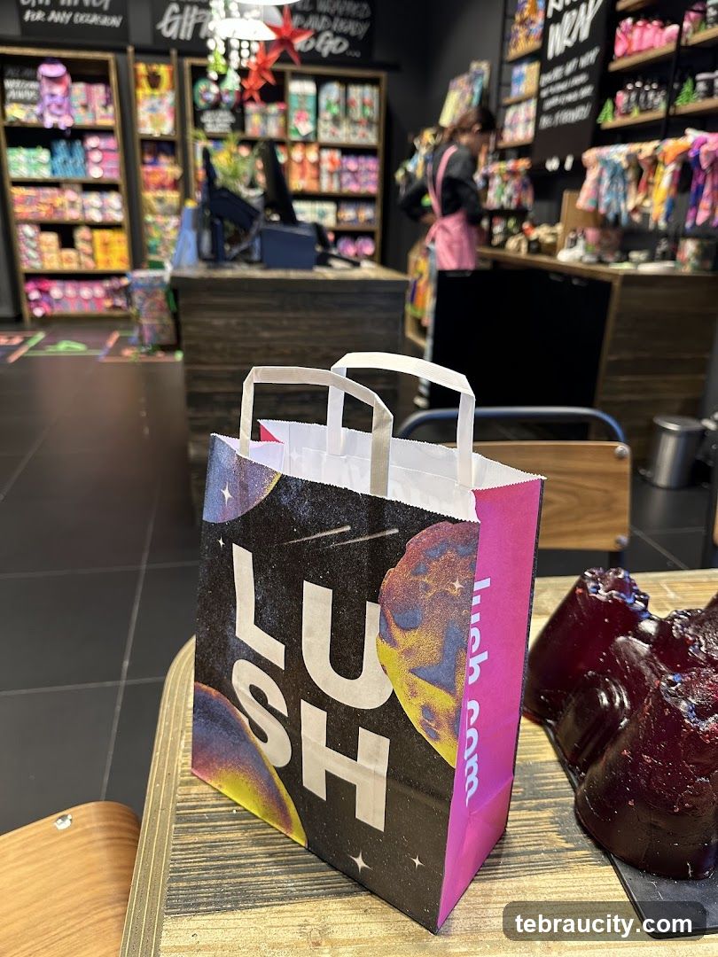 Lush Shopping Bag and Products