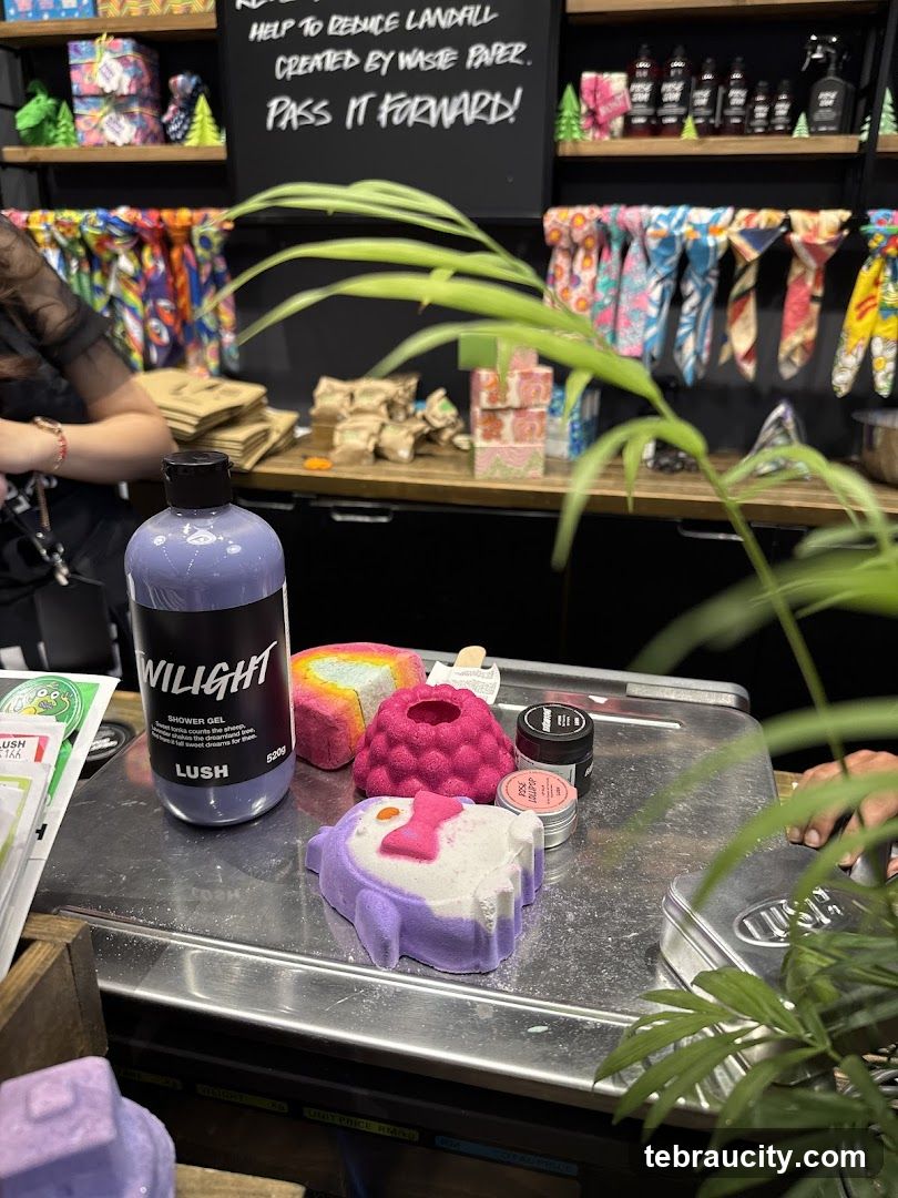 Lush Products Display