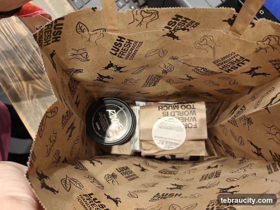 Lush Shopping Bag Contents