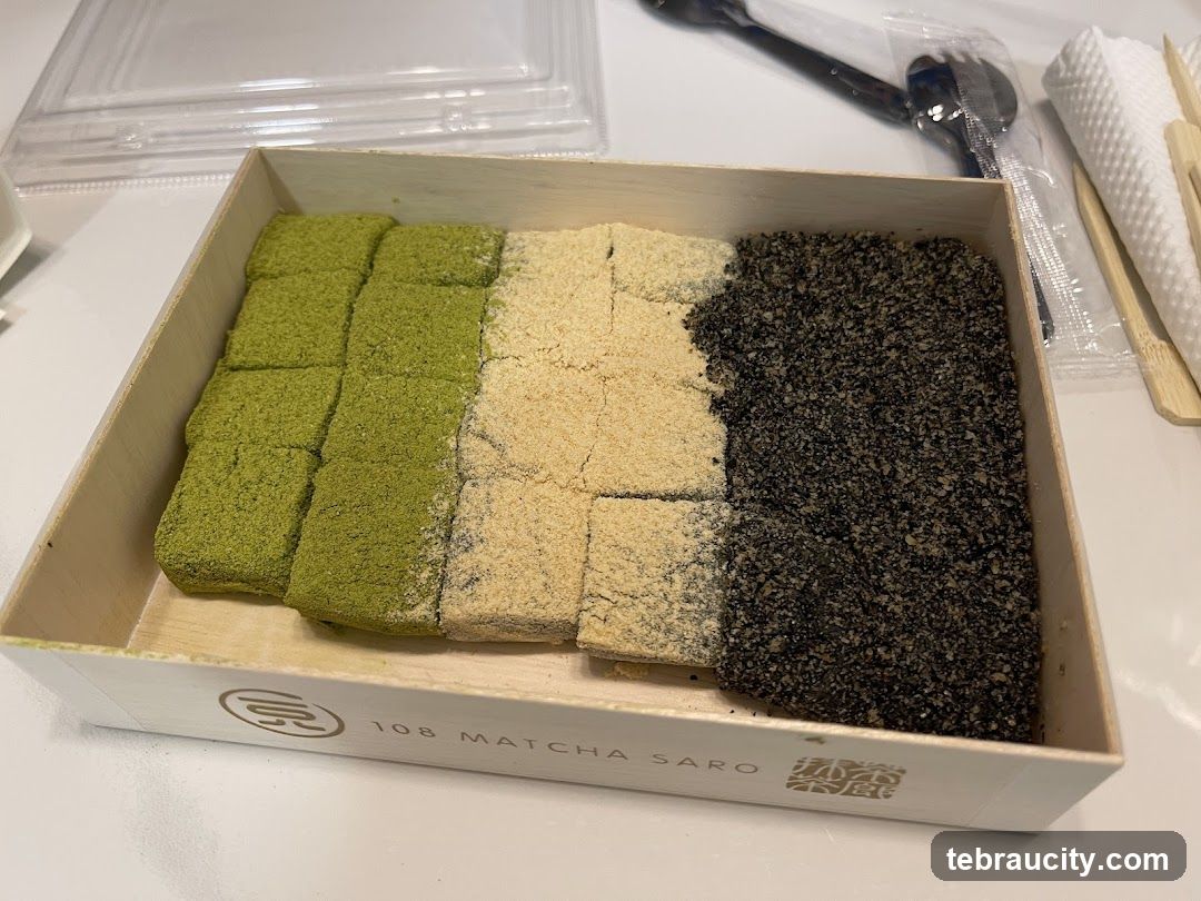 Matcha and Black Sesame Desserts