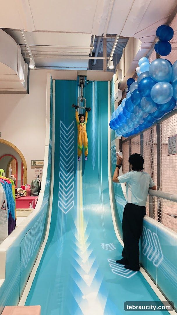 Child on a Zipline