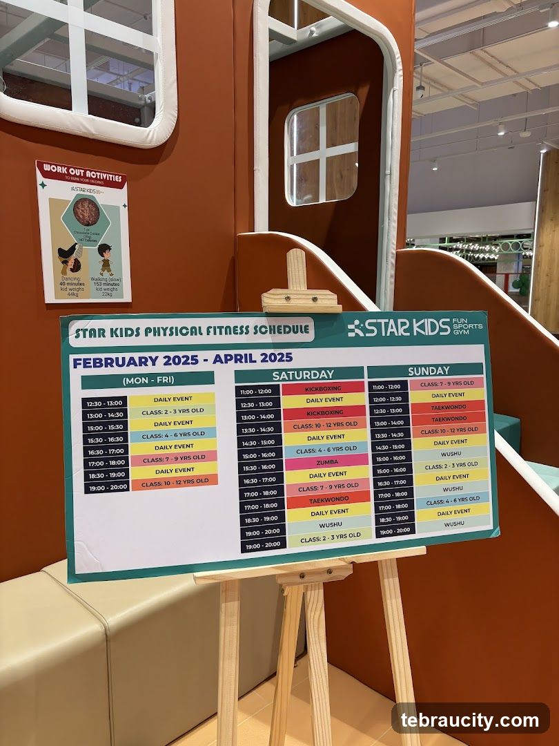 Star Kids Physical Fitness Schedule