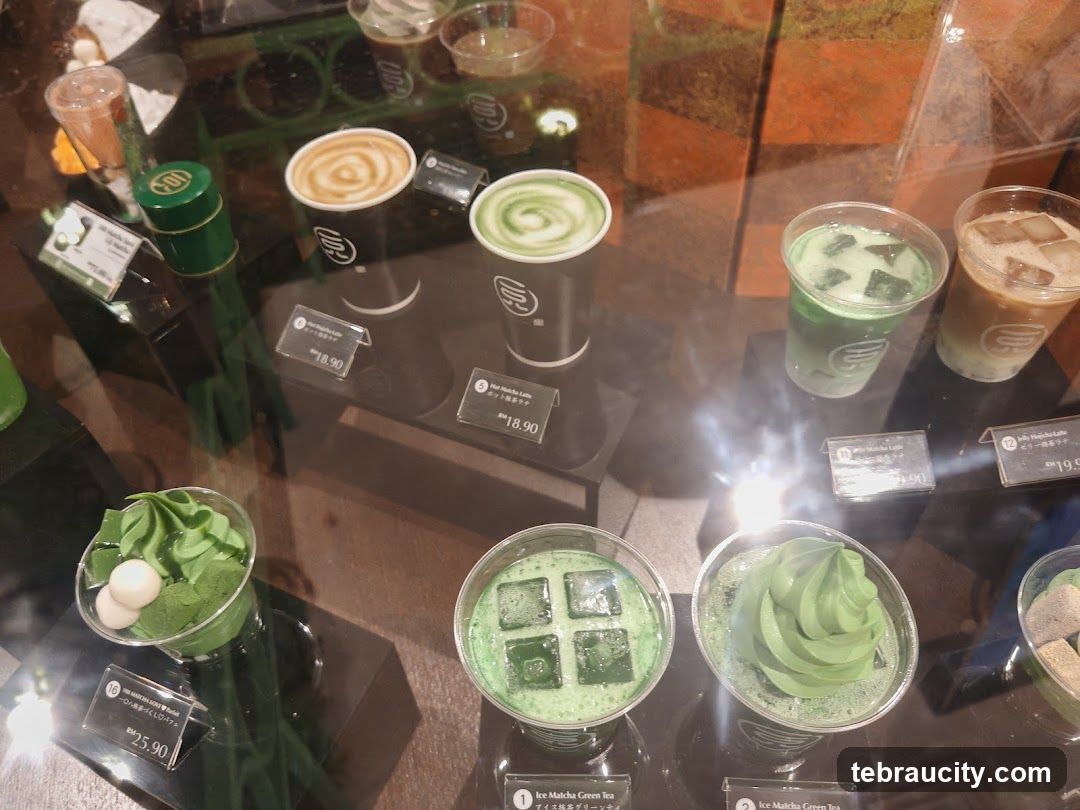 Matcha Desserts and Drinks