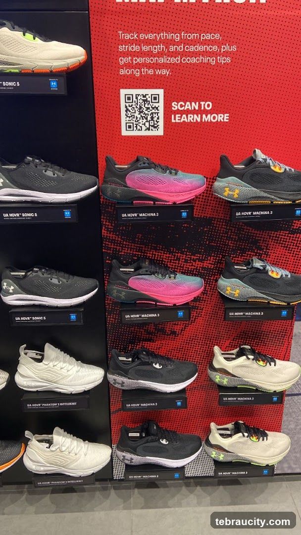 Running Shoes Display