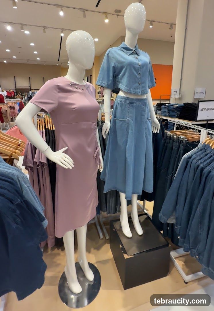 Mannequins in a clothing store