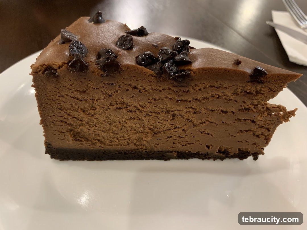 Chocolate Cheesecake Slice