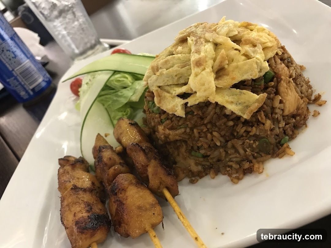 Chicken Satay with Fried Rice