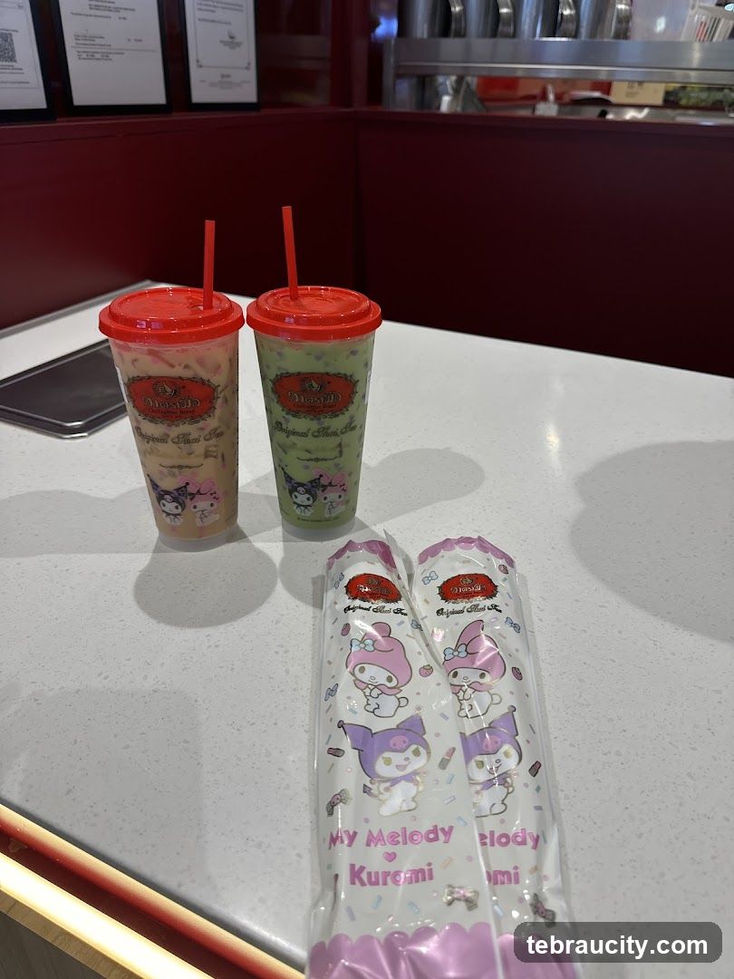 Sanrio Themed Drinks and Packaging