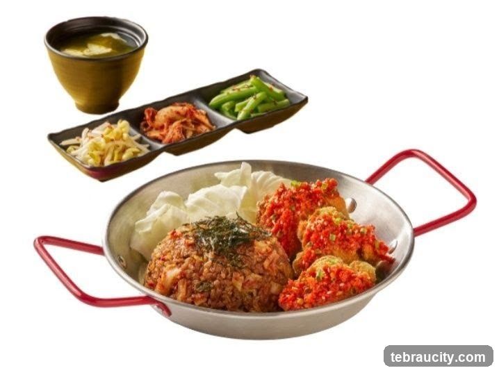Korean Fried Chicken and Rice Dish
