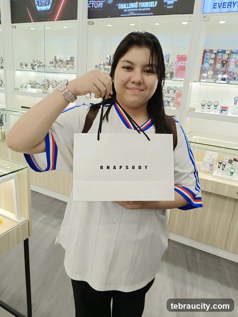 Woman holding a shopping bag