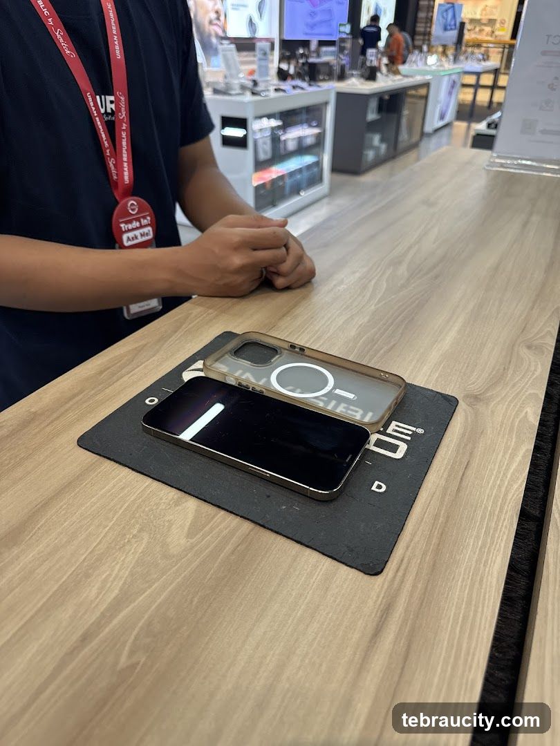 Phone and Case on Counter