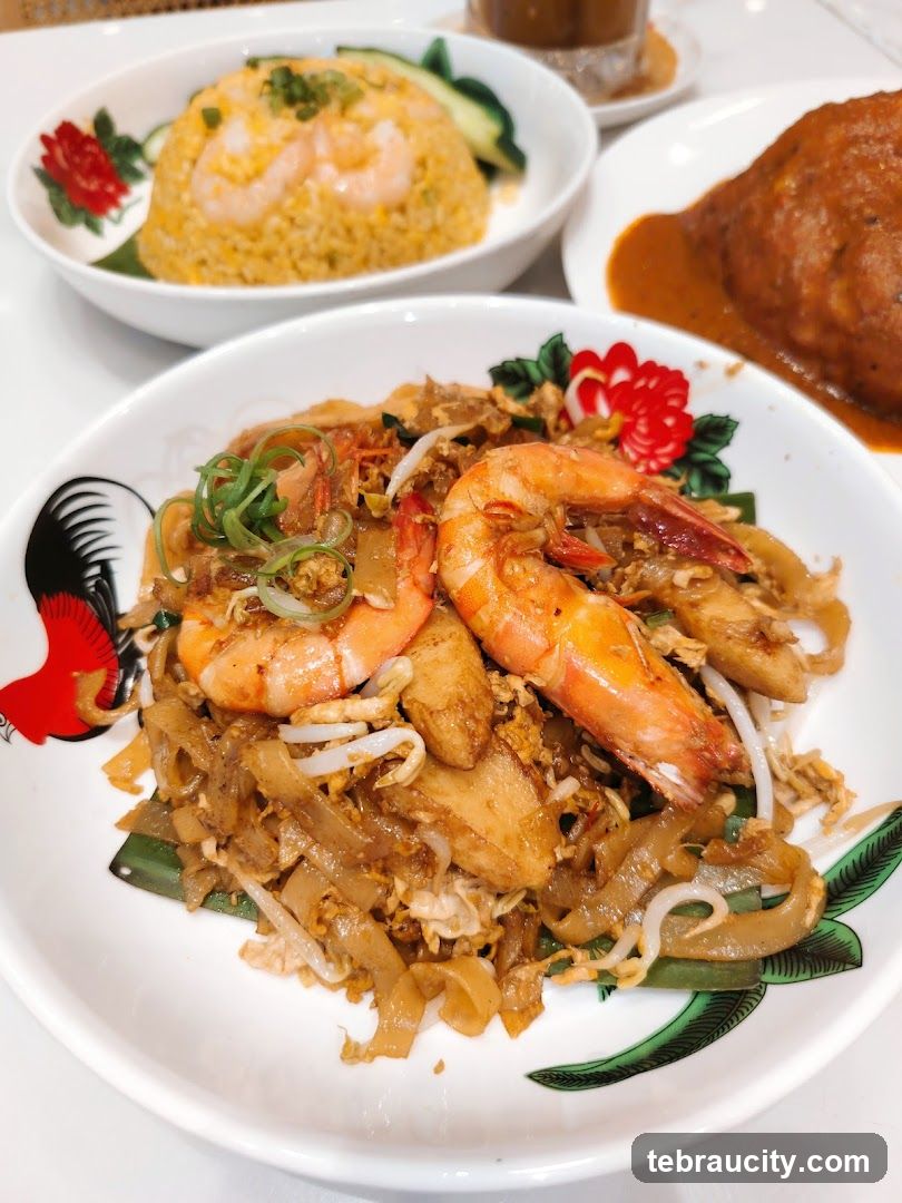 Stir-fried noodles with shrimp