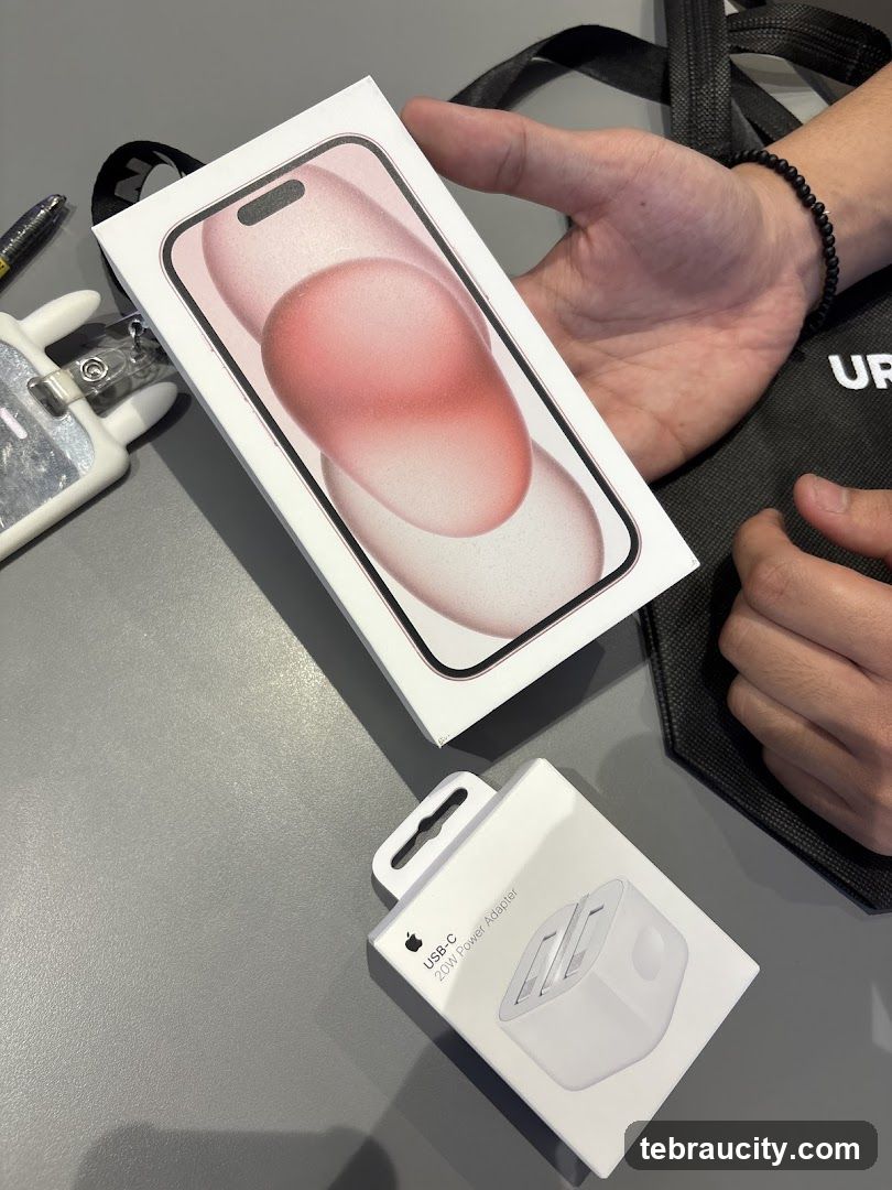 Apple iPhone and Power Adapter Packaging