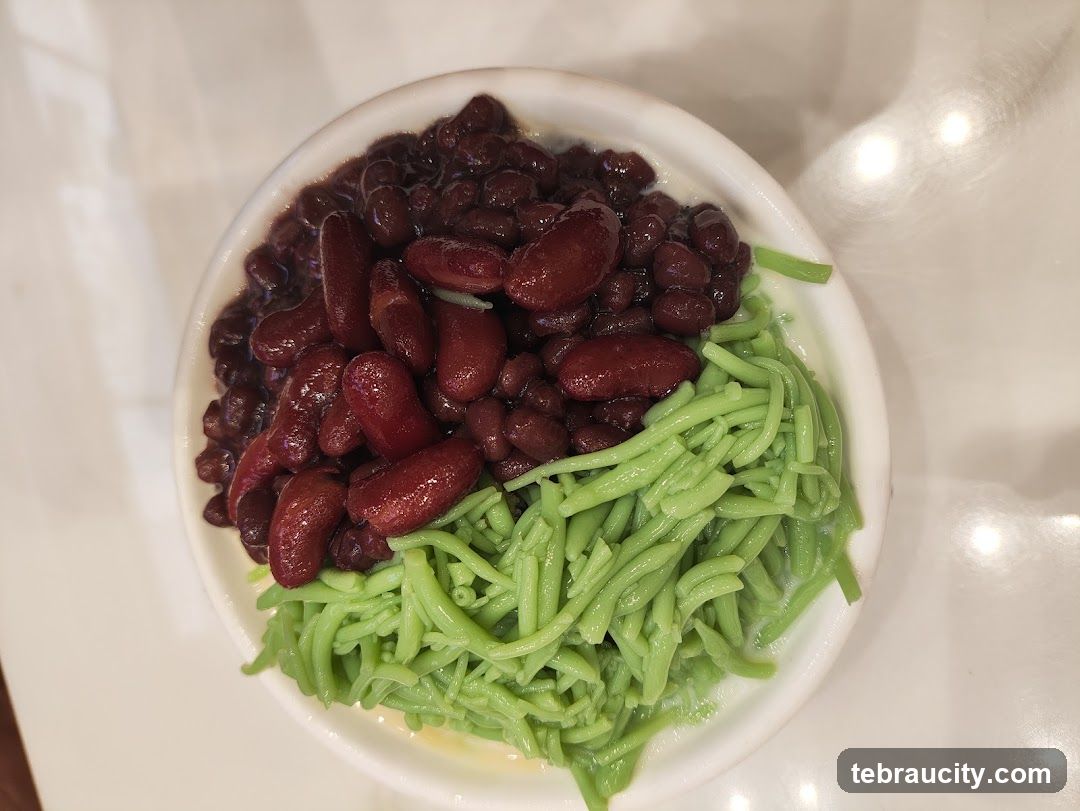 Red Bean and Chendol Dessert